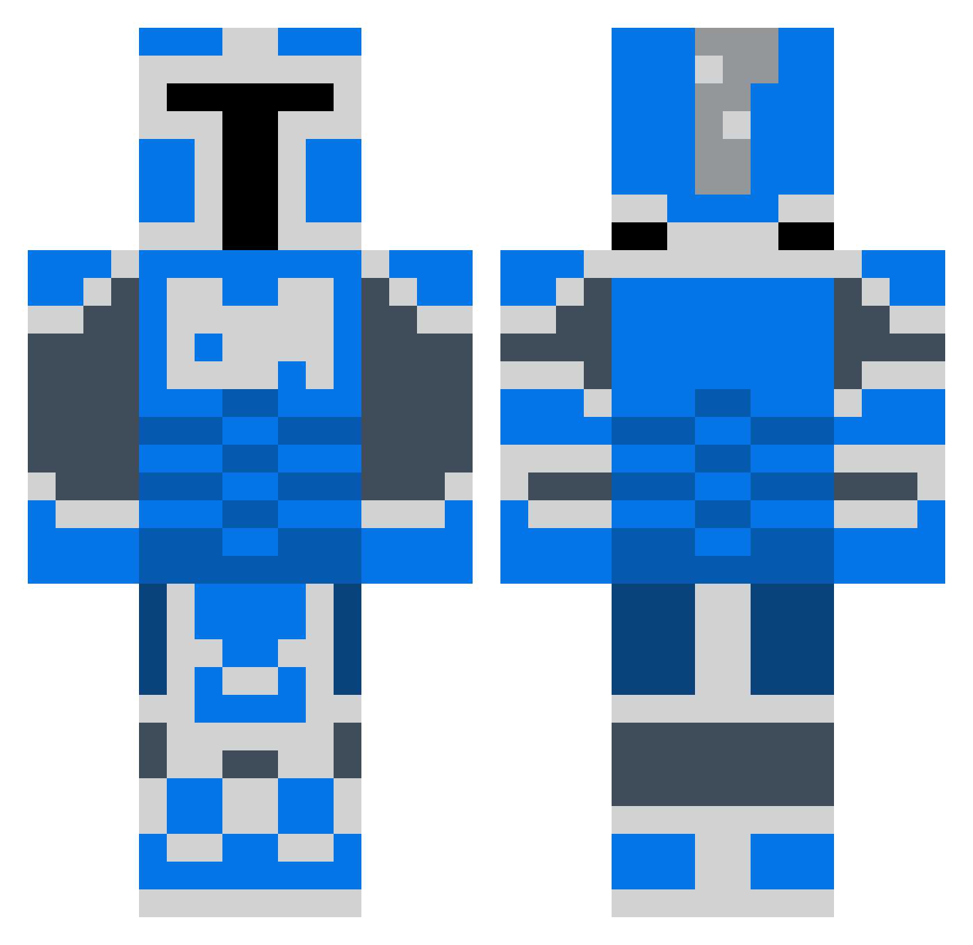 PanMryczke Minecraft skin, front and back view