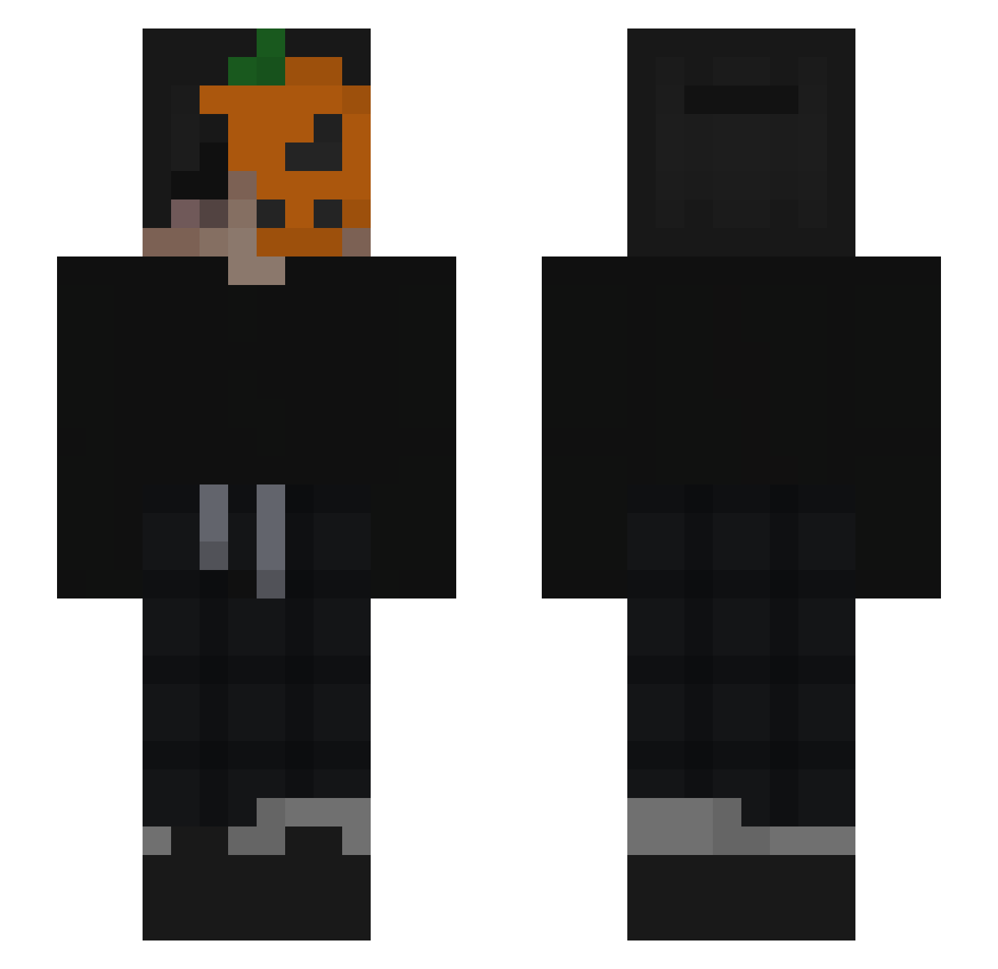 Oscarciacraft Minecraft skin, front and back view