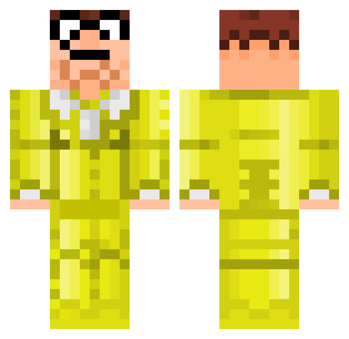 BeachMonsterz15 Minecraft skin, front and back view
