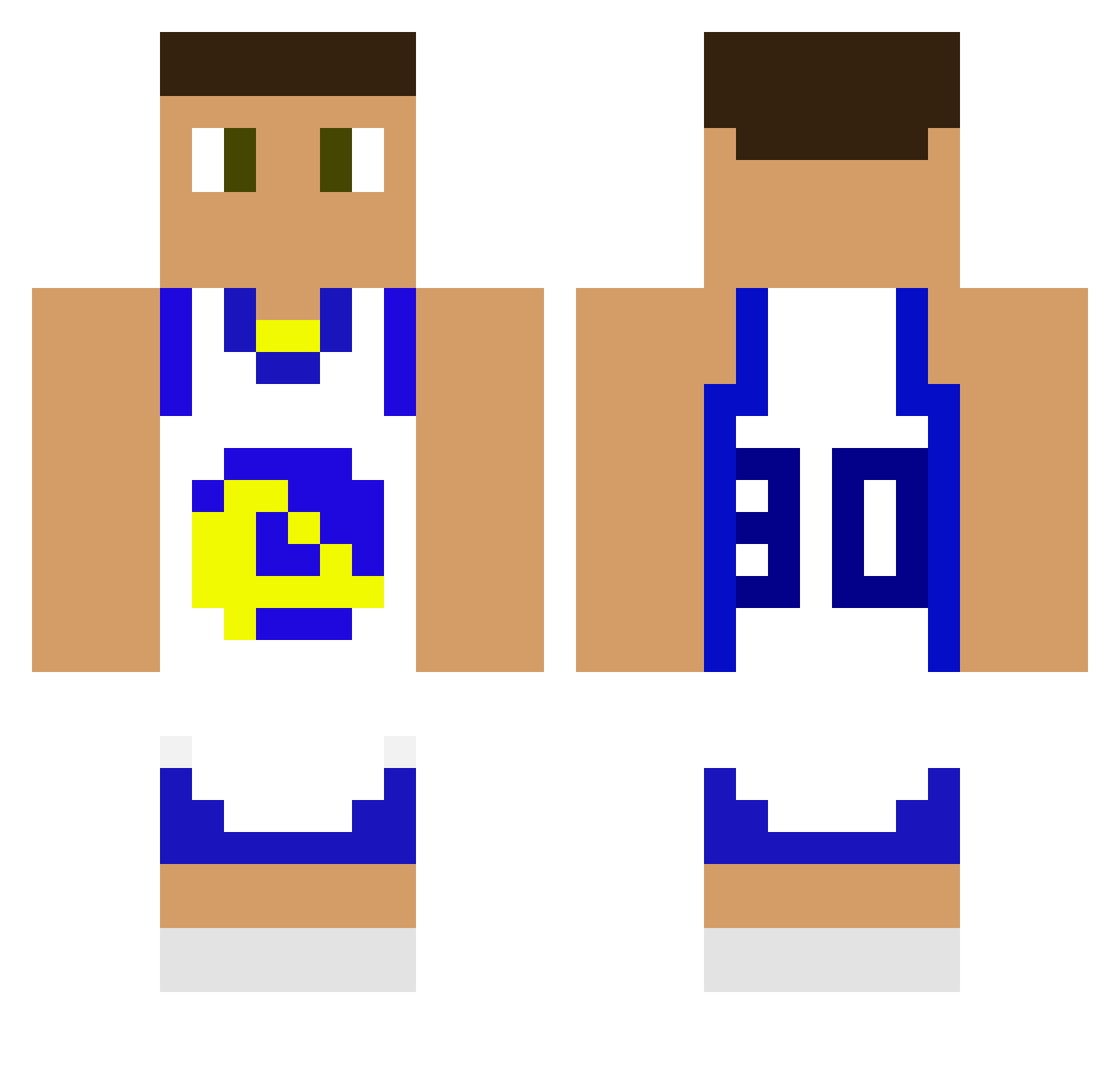 9ogdan Minecraft skin, front and back view