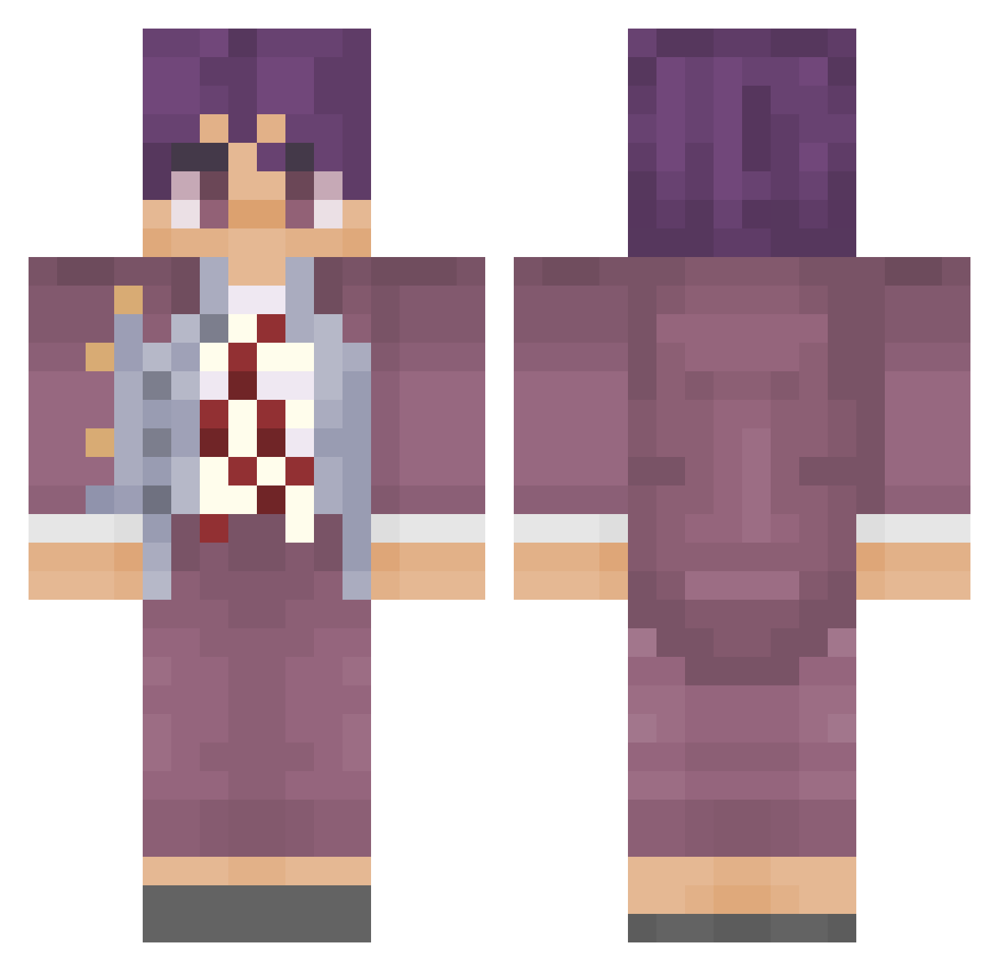 Bowler_Bros2 Minecraft skin, front and back view