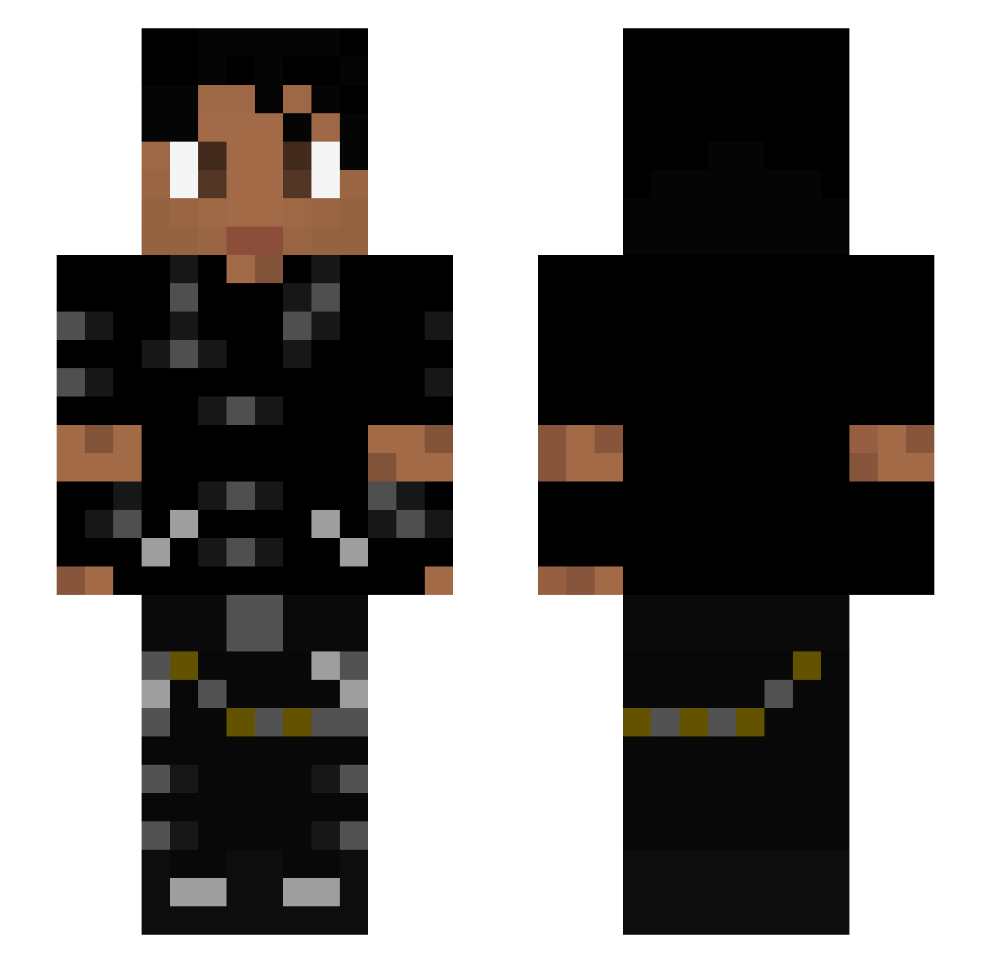RedDawgTen Minecraft skin, front and back view