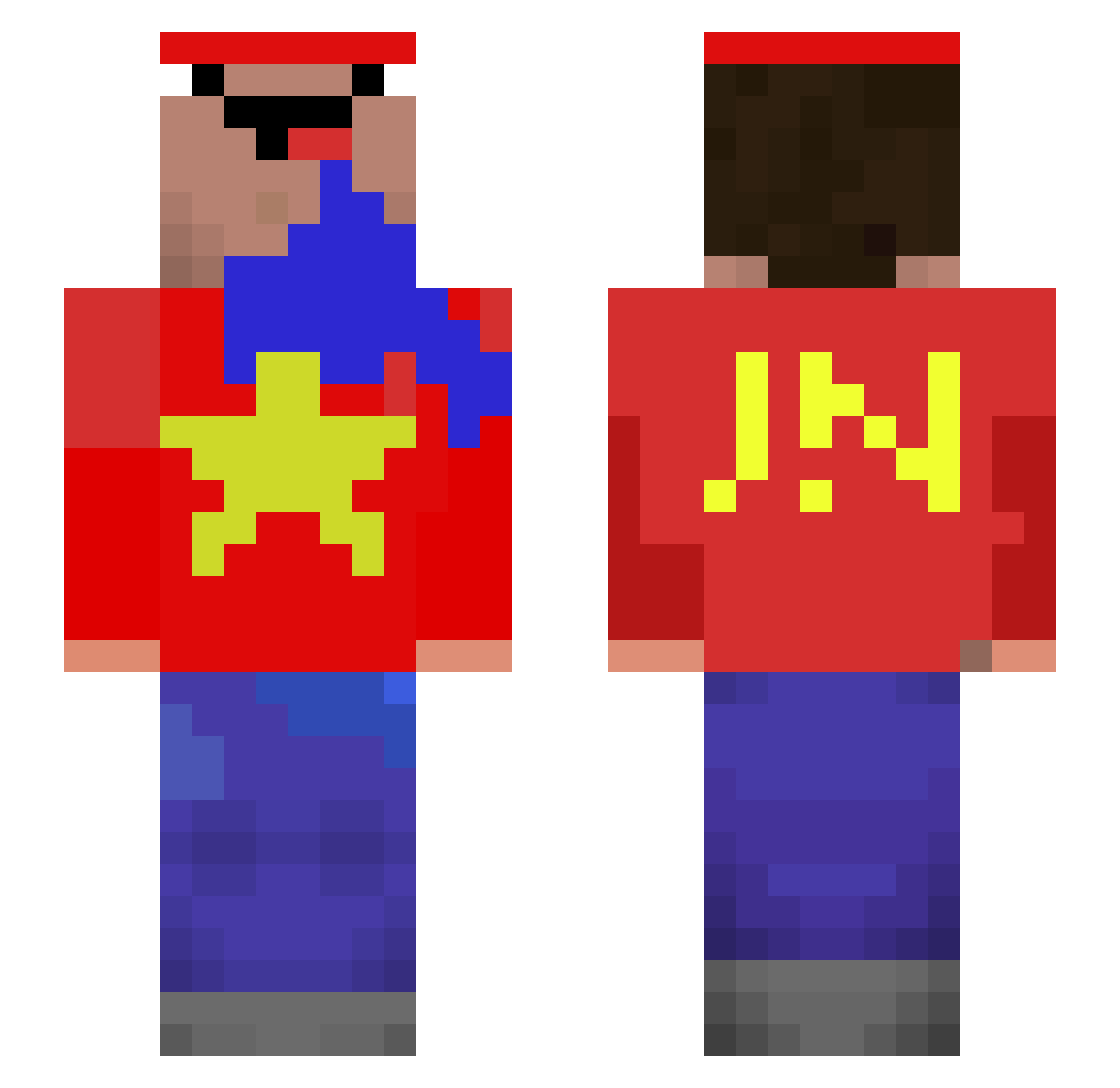 Khangwifi_vn Minecraft skin, front and back view
