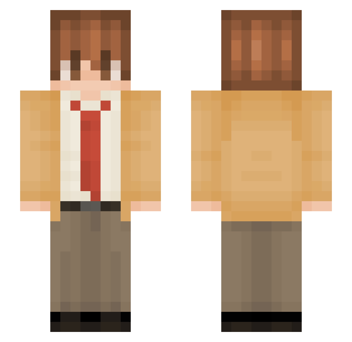 YAHIAlSRH Minecraft skin, front and back view