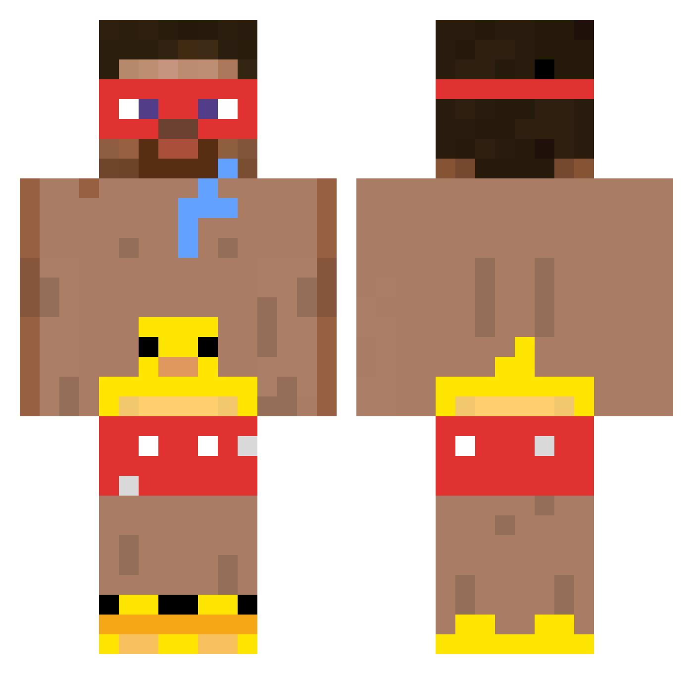 dylmethod Minecraft skin, front and back view