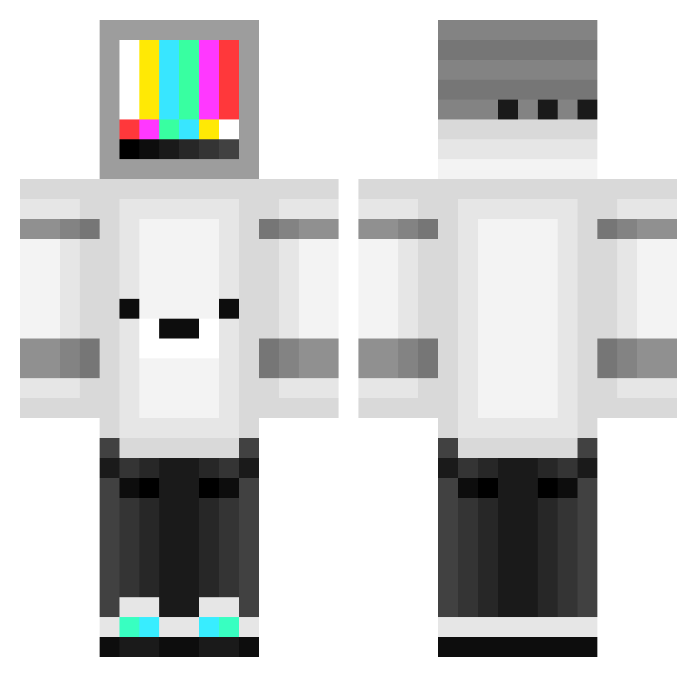DOLSOT_BIBIMBAP Minecraft skin, front and back view