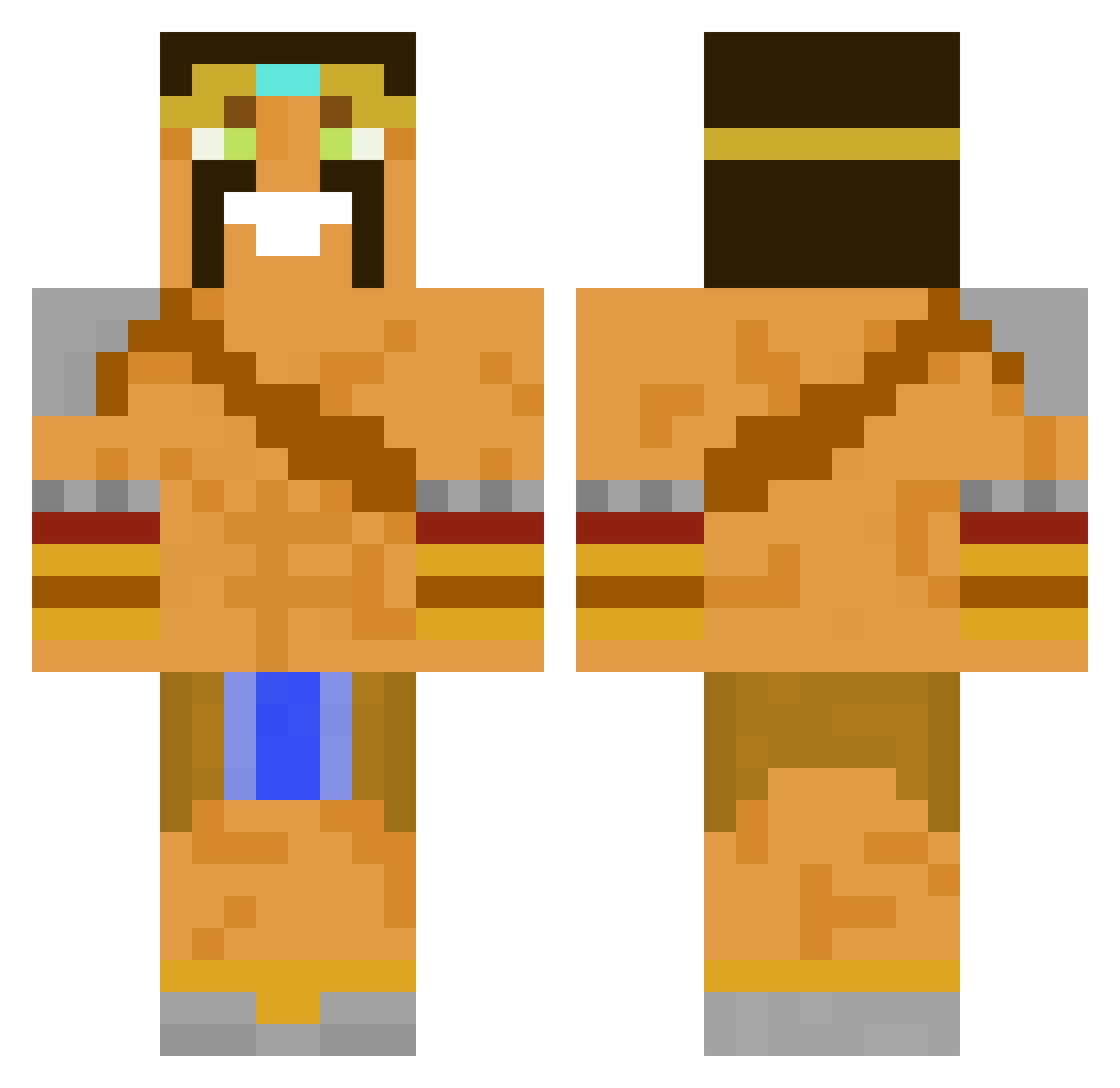 L9_DRAVEN Minecraft skin, front and back view