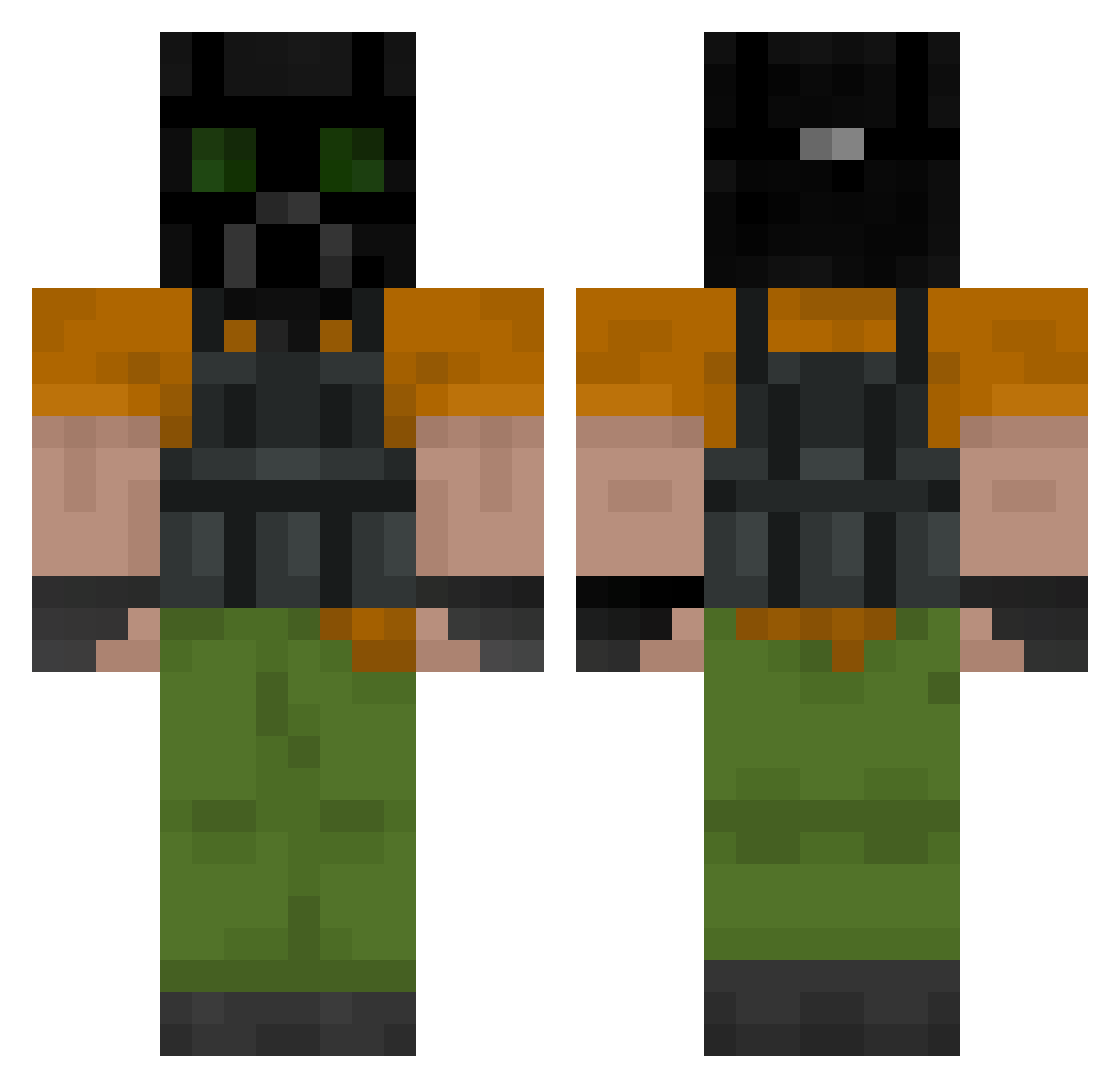 mariotime1287 Minecraft skin, front and back view