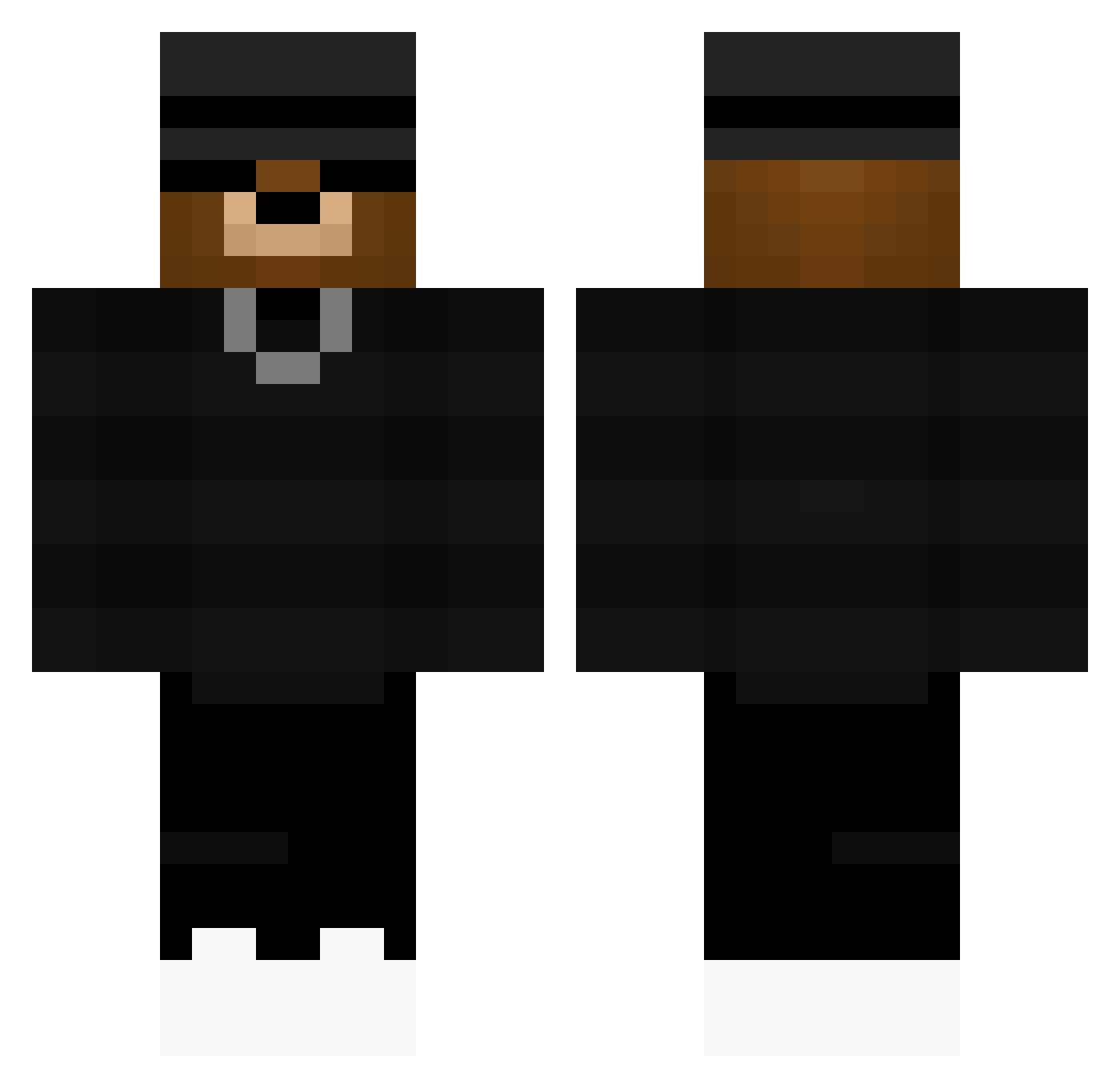 FarzyYT5617 Minecraft skin, front and back view