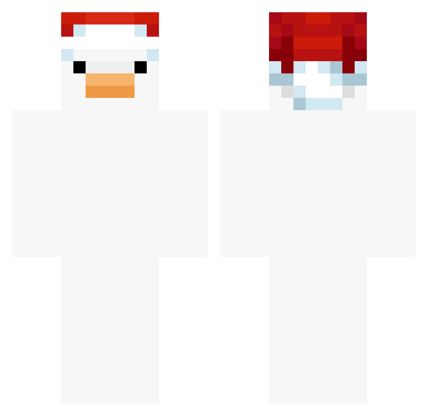 _5oo Minecraft skin, front and back view