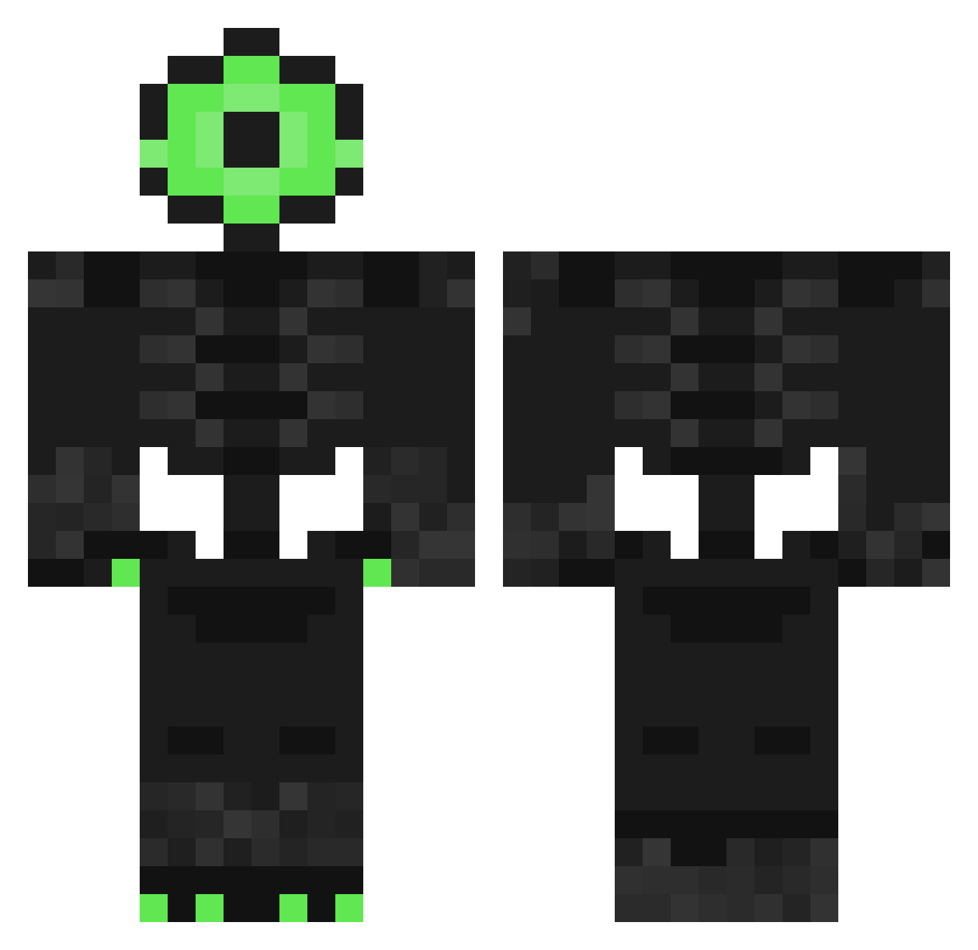 L0nelyDayZz Minecraft skin, front and back view