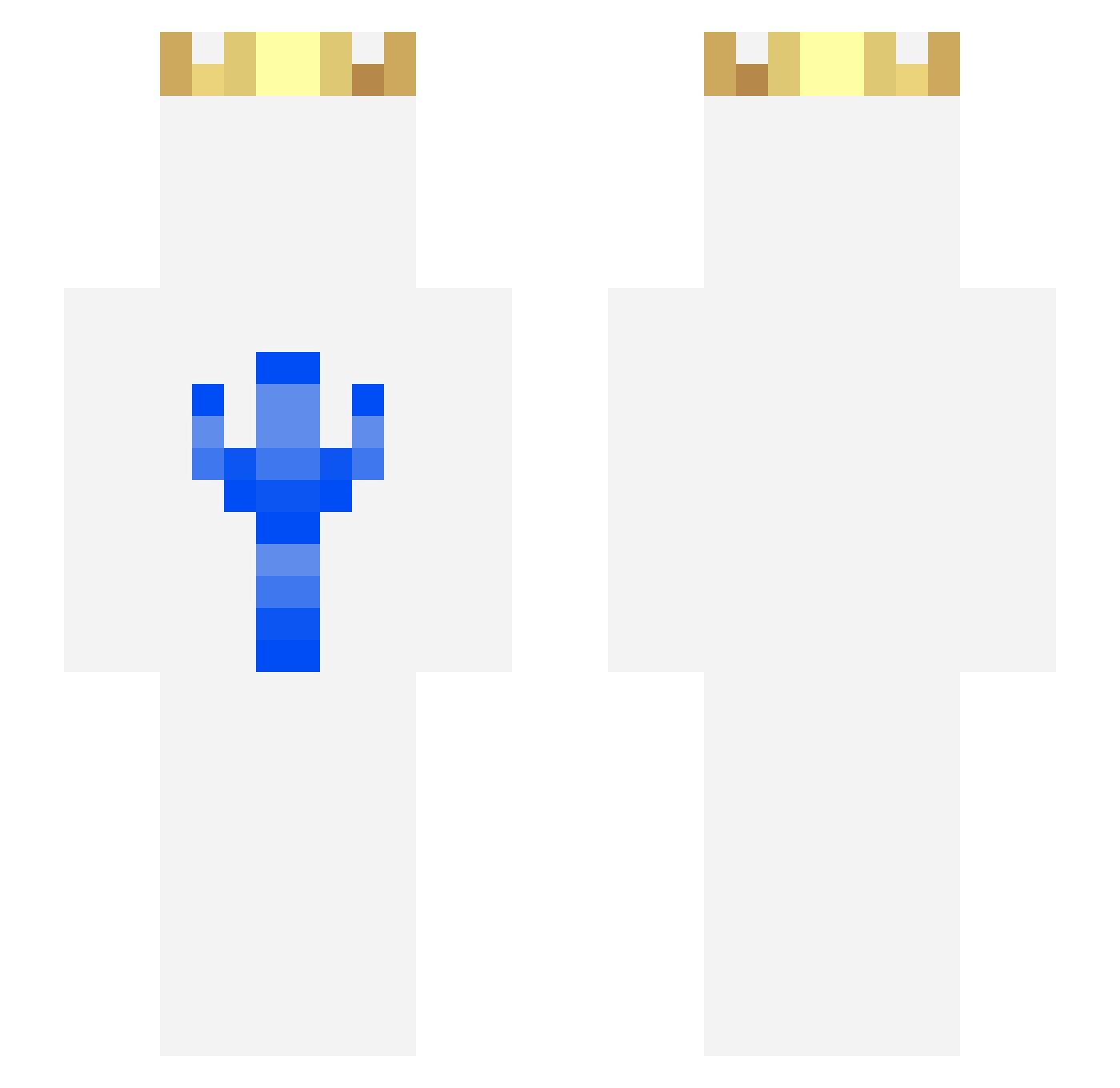 Whigs Minecraft skin, front and back view