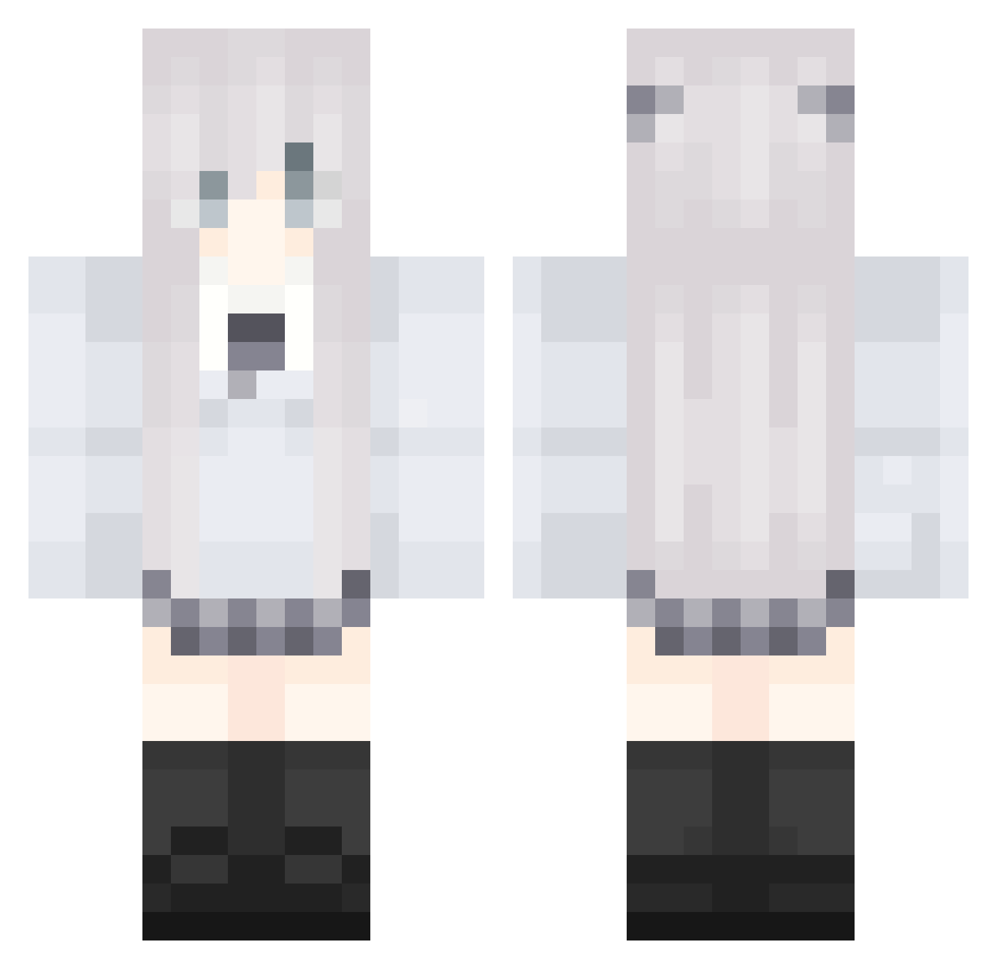 boldicus Minecraft skin, front and back view
