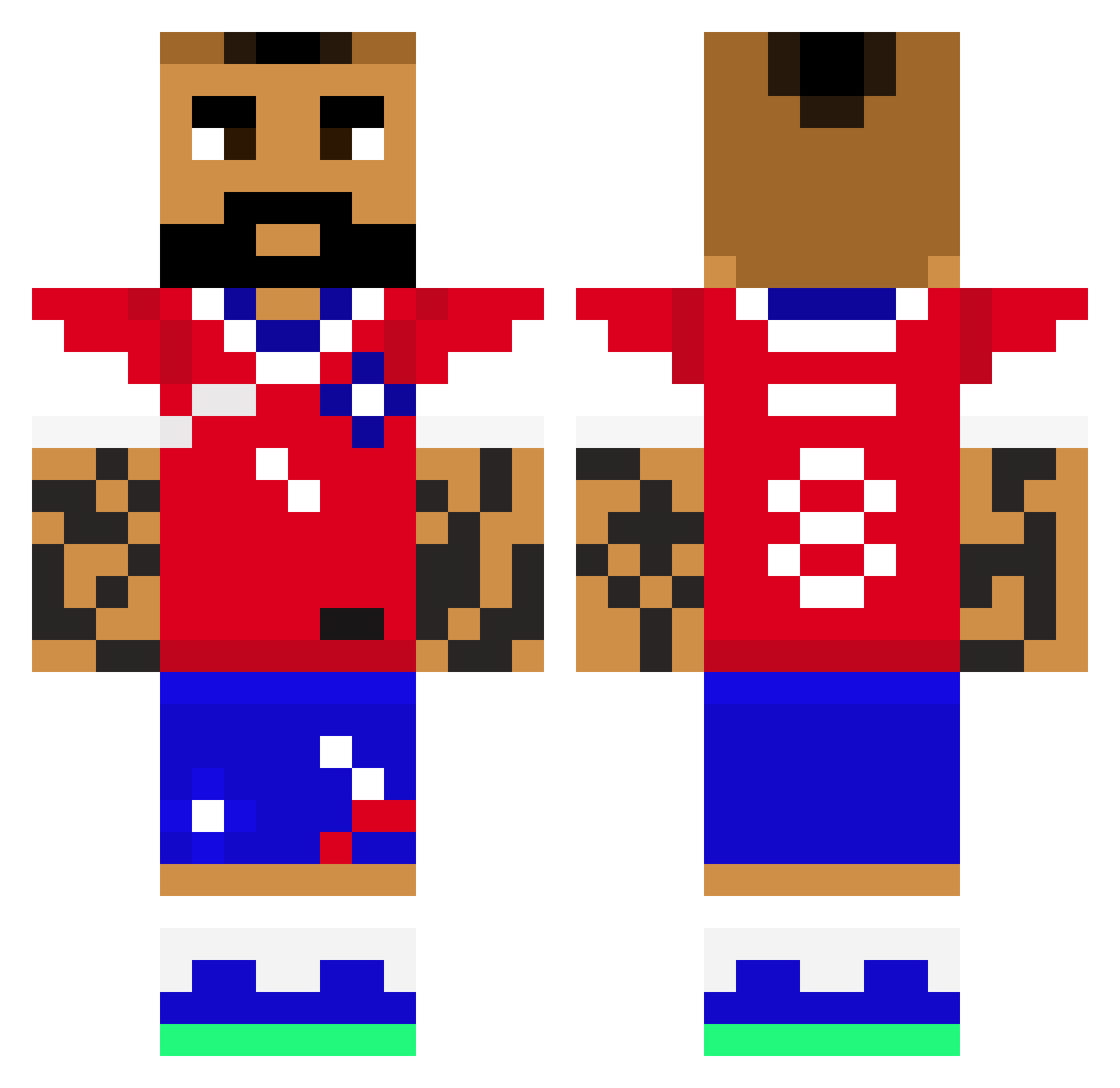NETHERRRRRRRRRRR Minecraft skin, front and back view