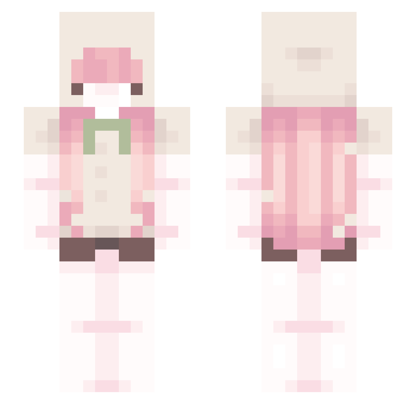 bedeater6 Minecraft skin, front and back view