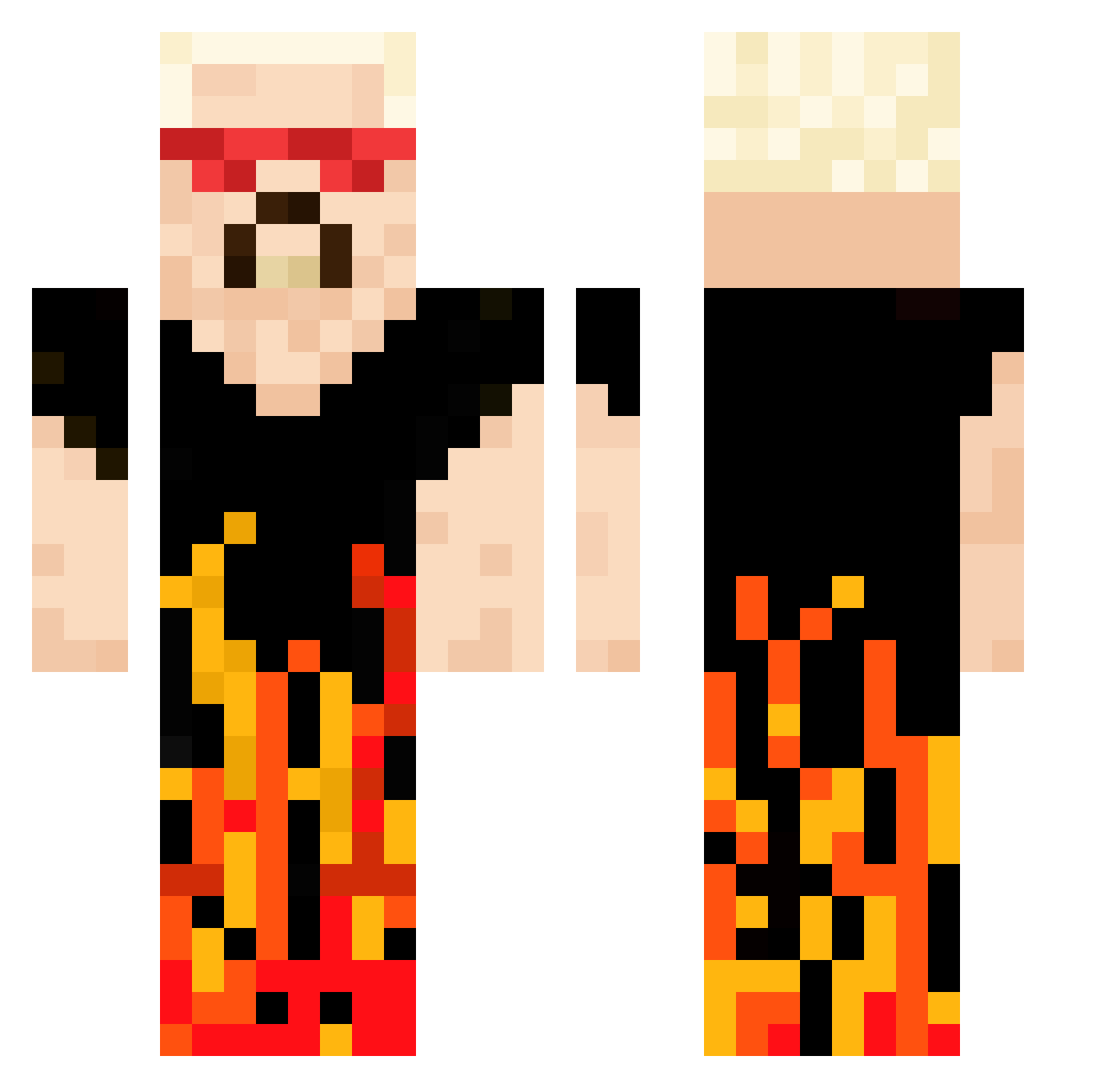 spicy_ranch Minecraft skin, front and back view