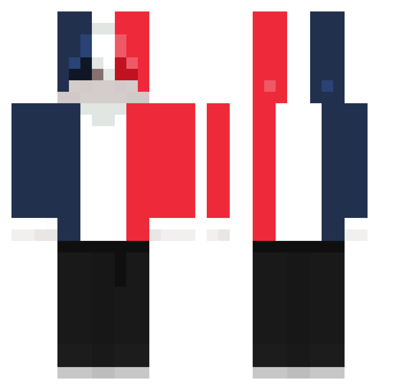 Raclette2savoie Minecraft skin, front and back view