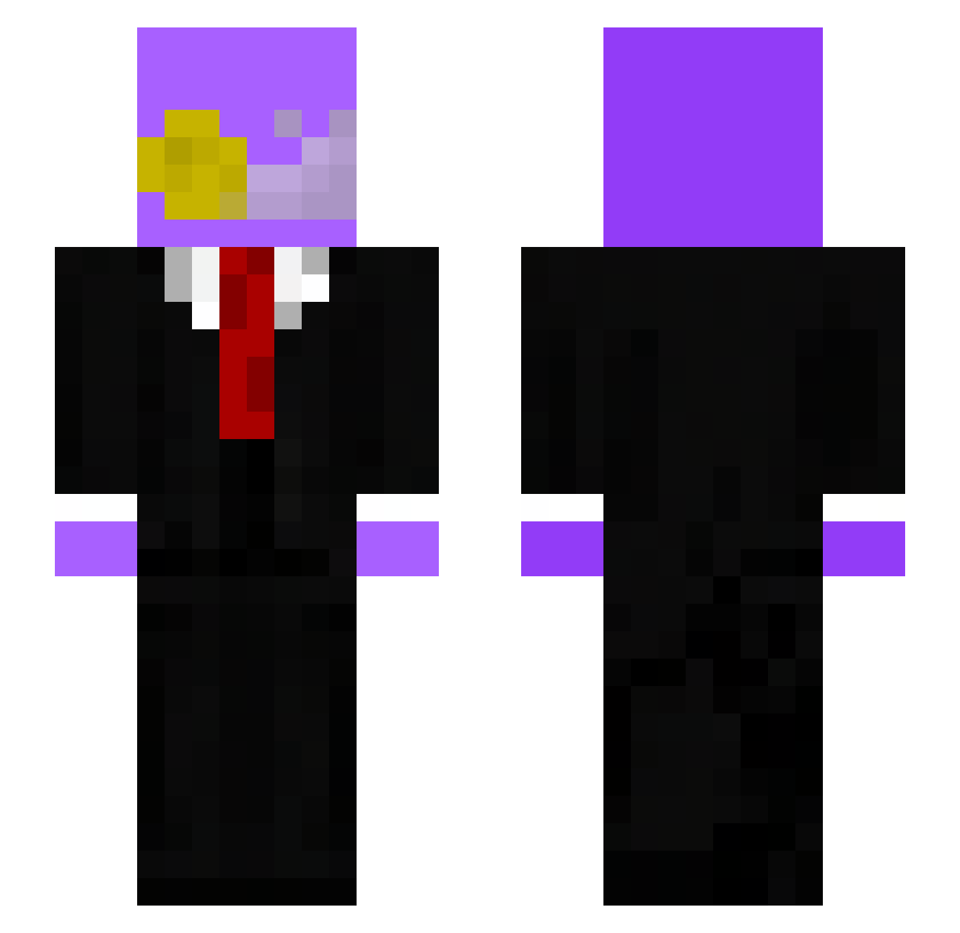 _itsoreo Minecraft skin, front and back view