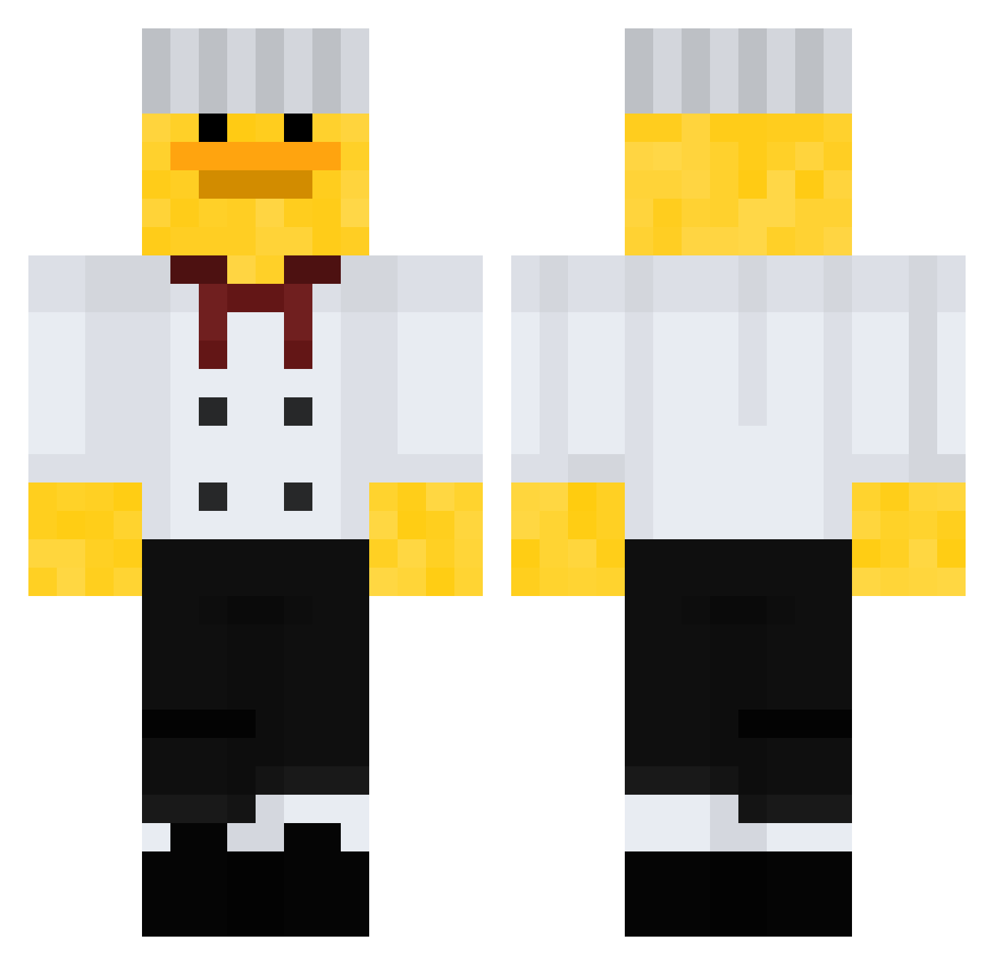 t0ofrosty1 Minecraft skin, front and back view