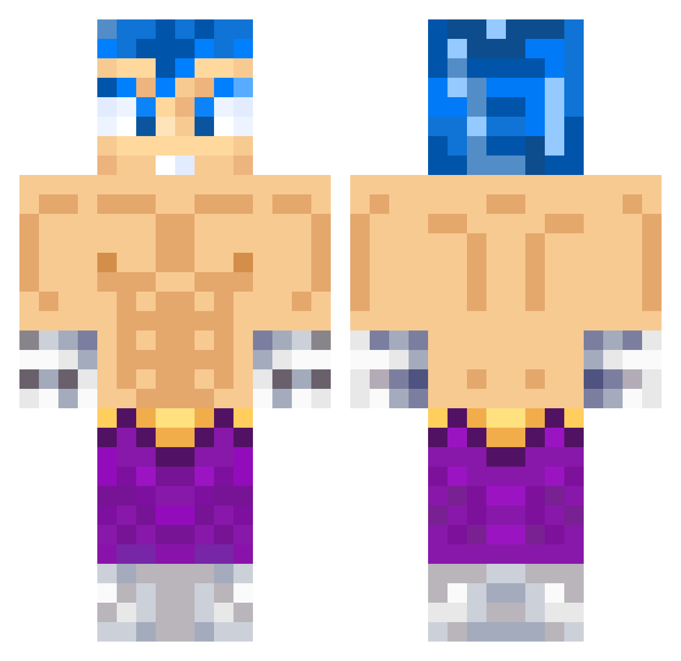 elmota11 Minecraft skin, front and back view