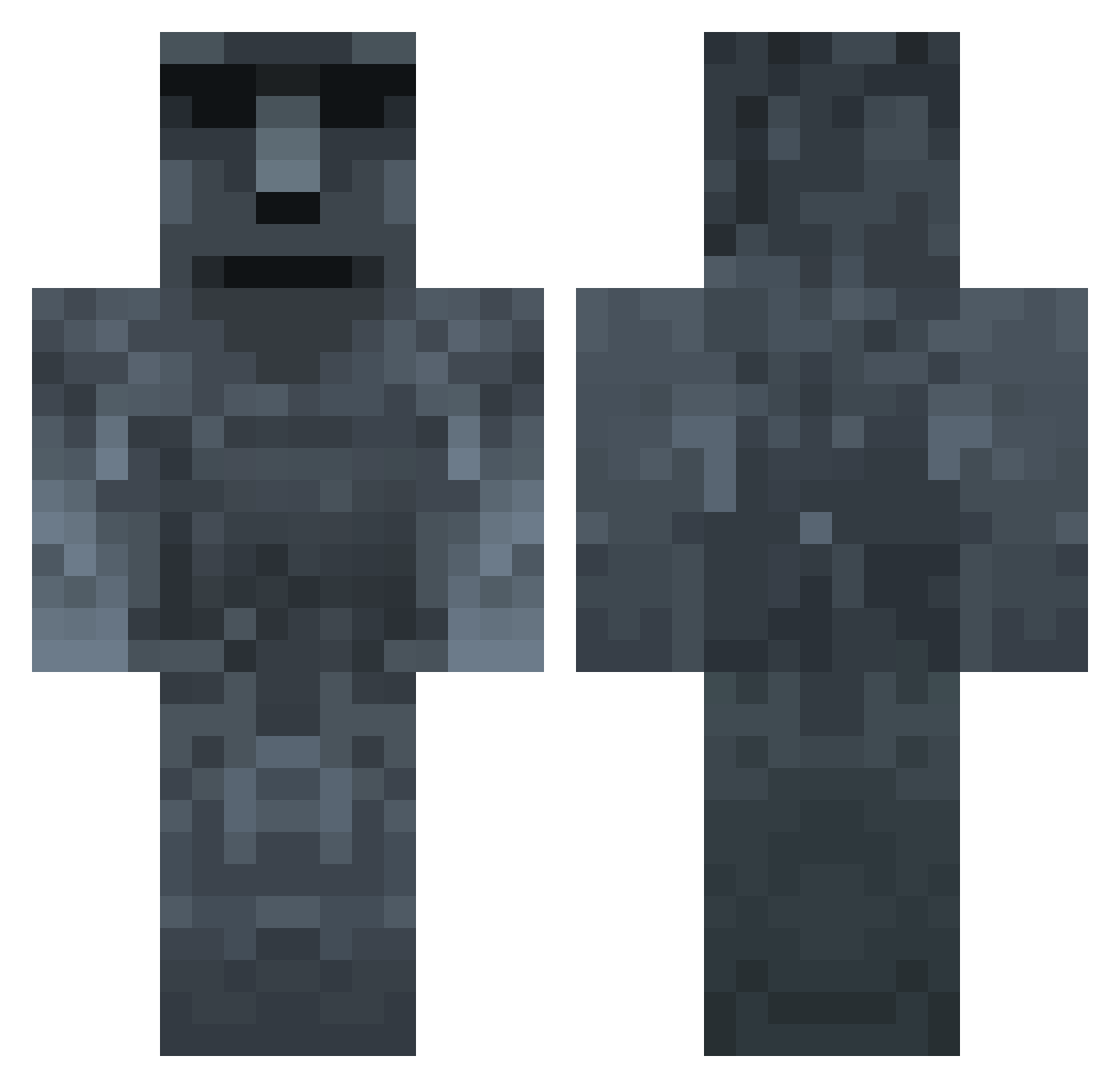 thomps0n Minecraft skin, front and back view