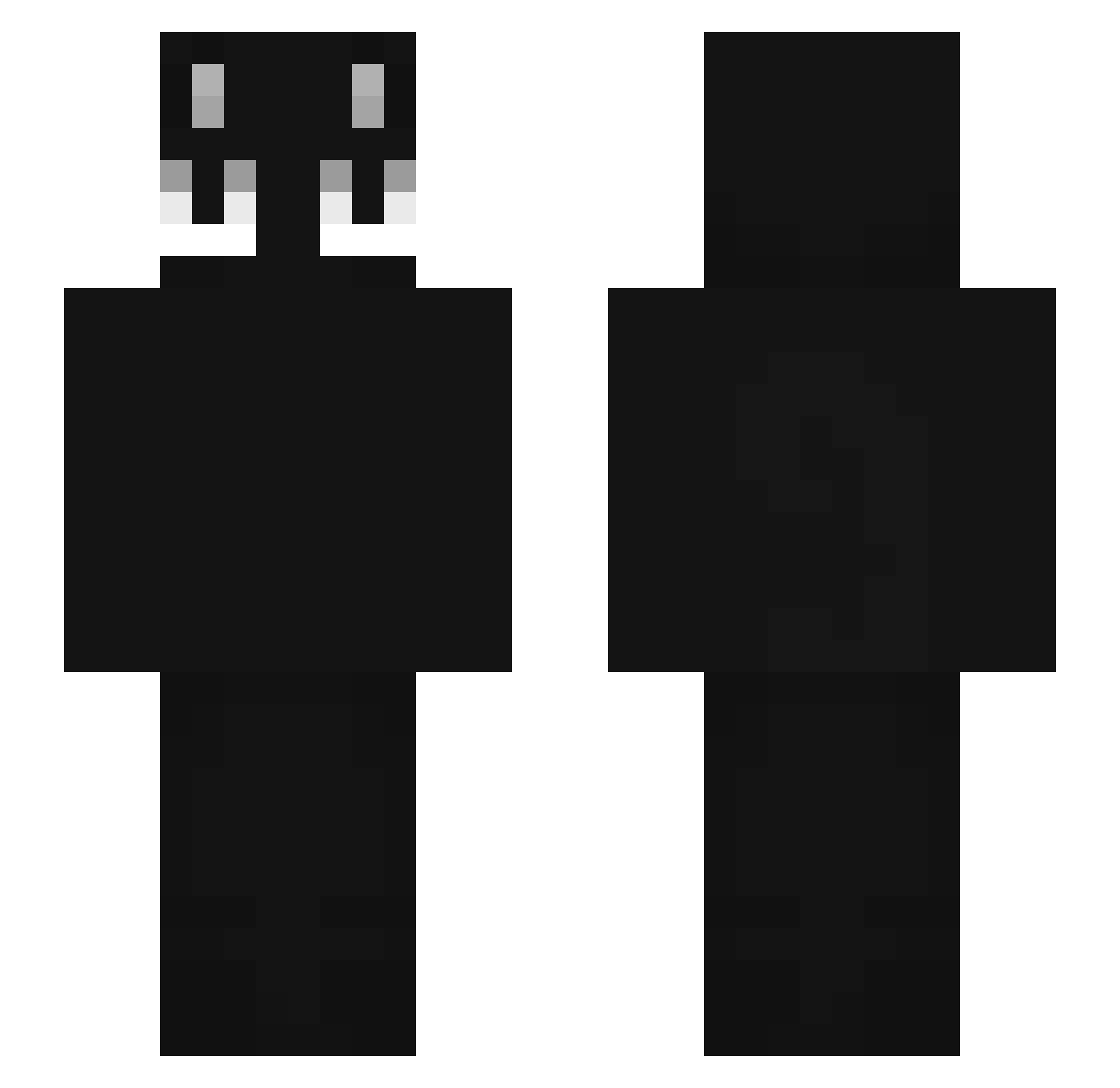 AdiBarux Minecraft skin, front and back view