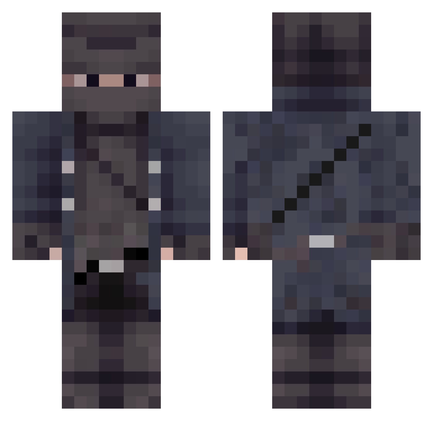 N1shtar_ Minecraft skin, front and back view