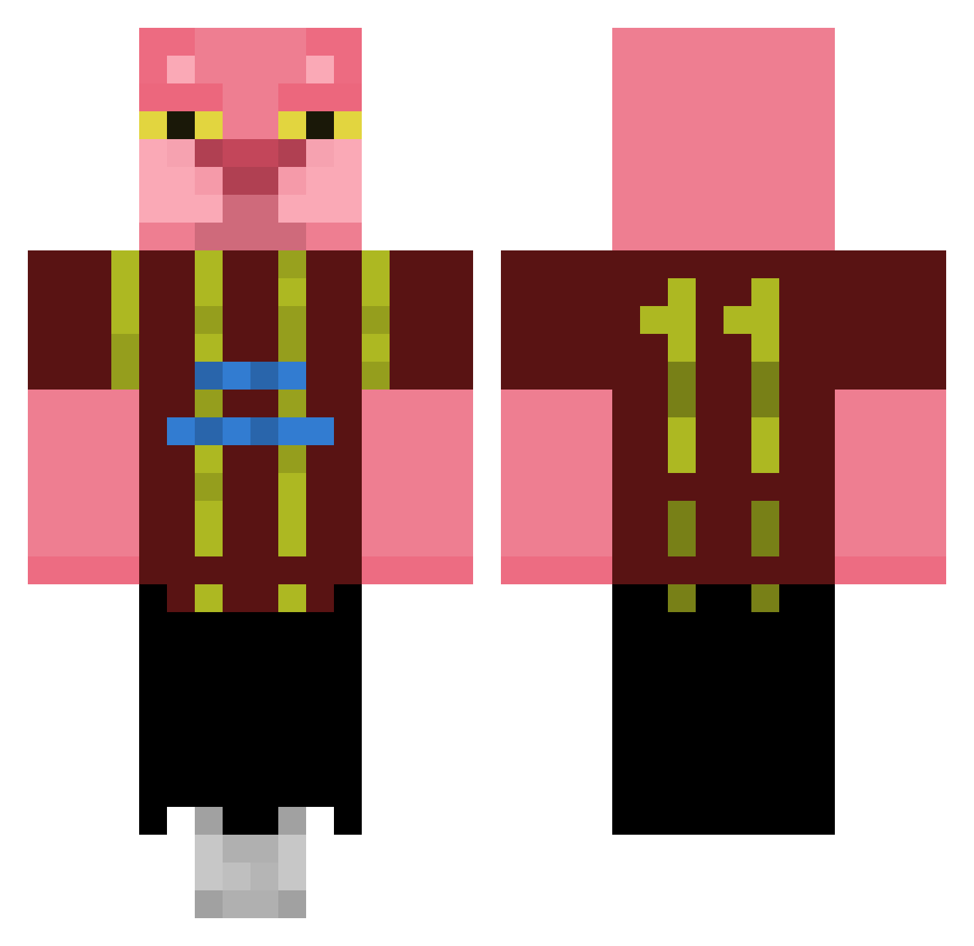 pacheco122467 Minecraft skin, front and back view