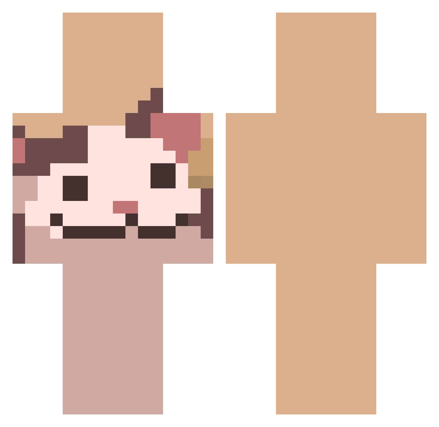 _Tomaro_ Minecraft skin, front and back view