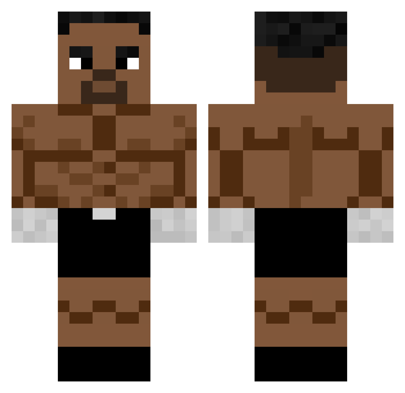 LawrenceChris Minecraft skin, front and back view