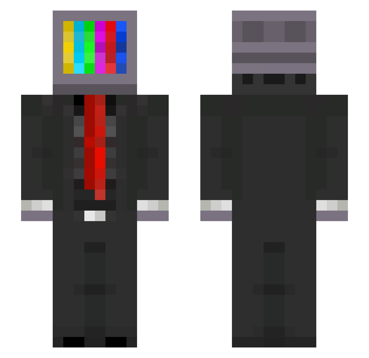 mistististis Minecraft skin, front and back view