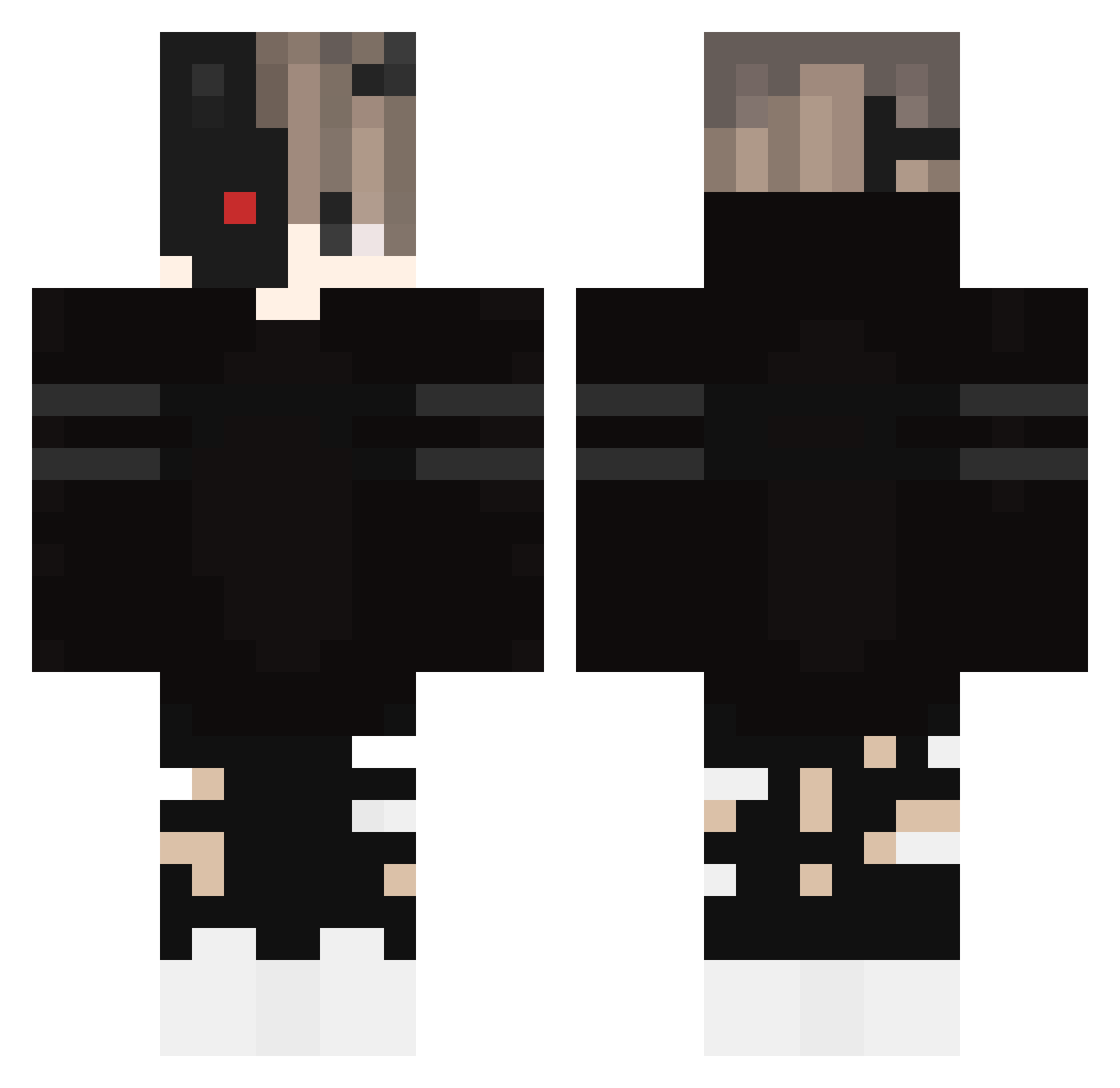 Upermatiz2 Minecraft skin, front and back view