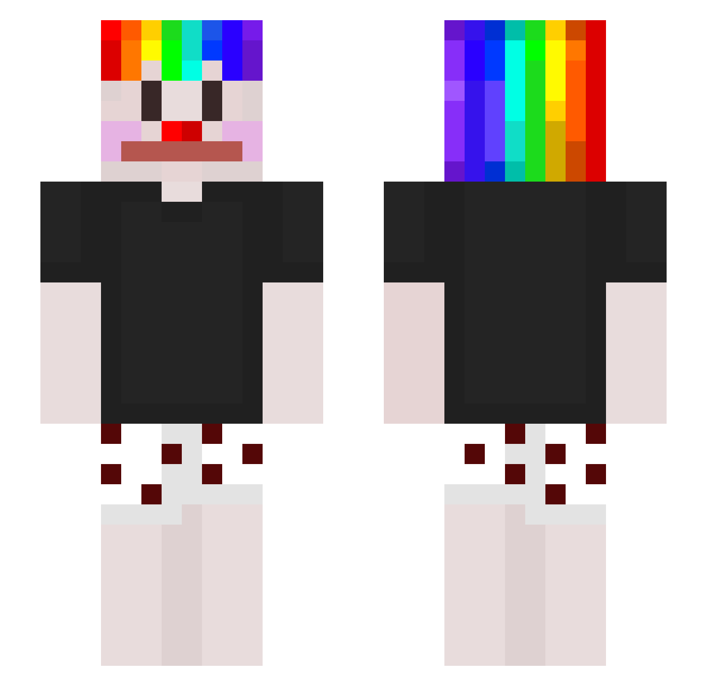 MAKEAWISHDONATOR Minecraft skin, front and back view