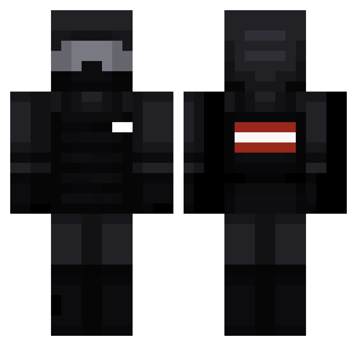 Taspo_ Minecraft skin, front and back view