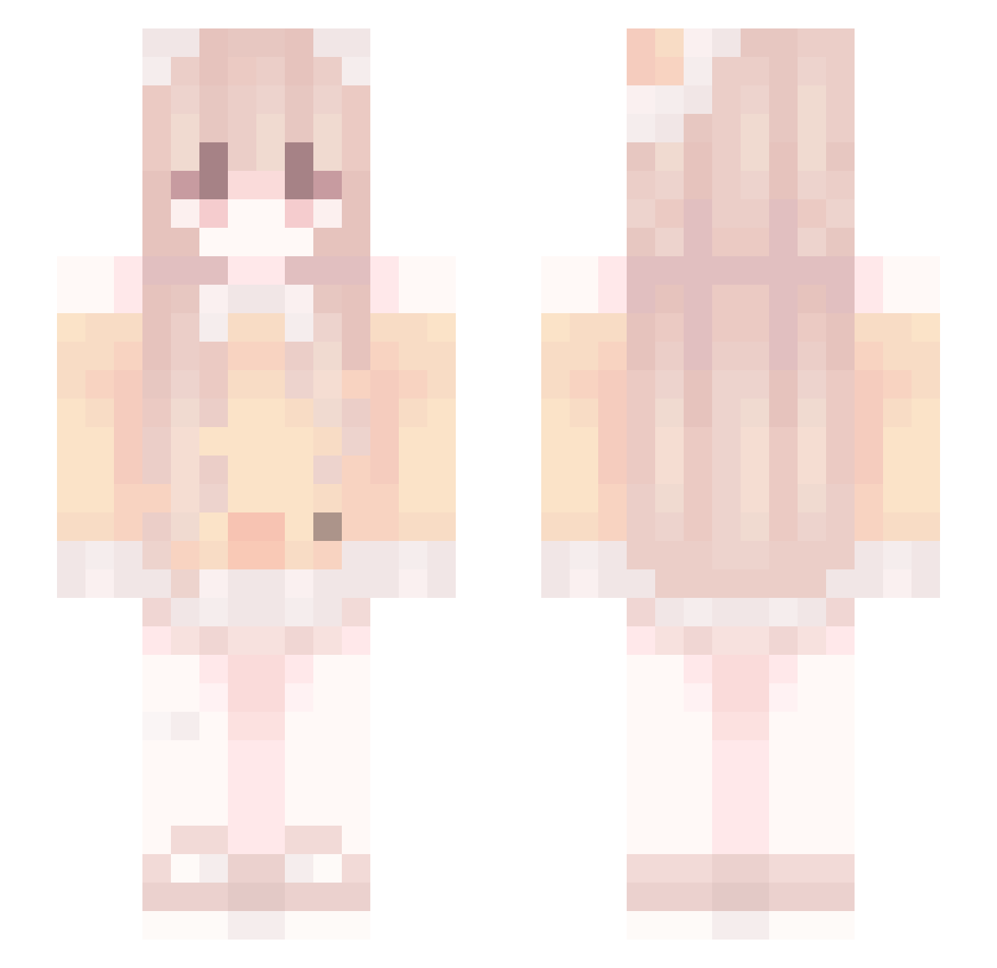 Yeah__Yee Minecraft skin, front and back view