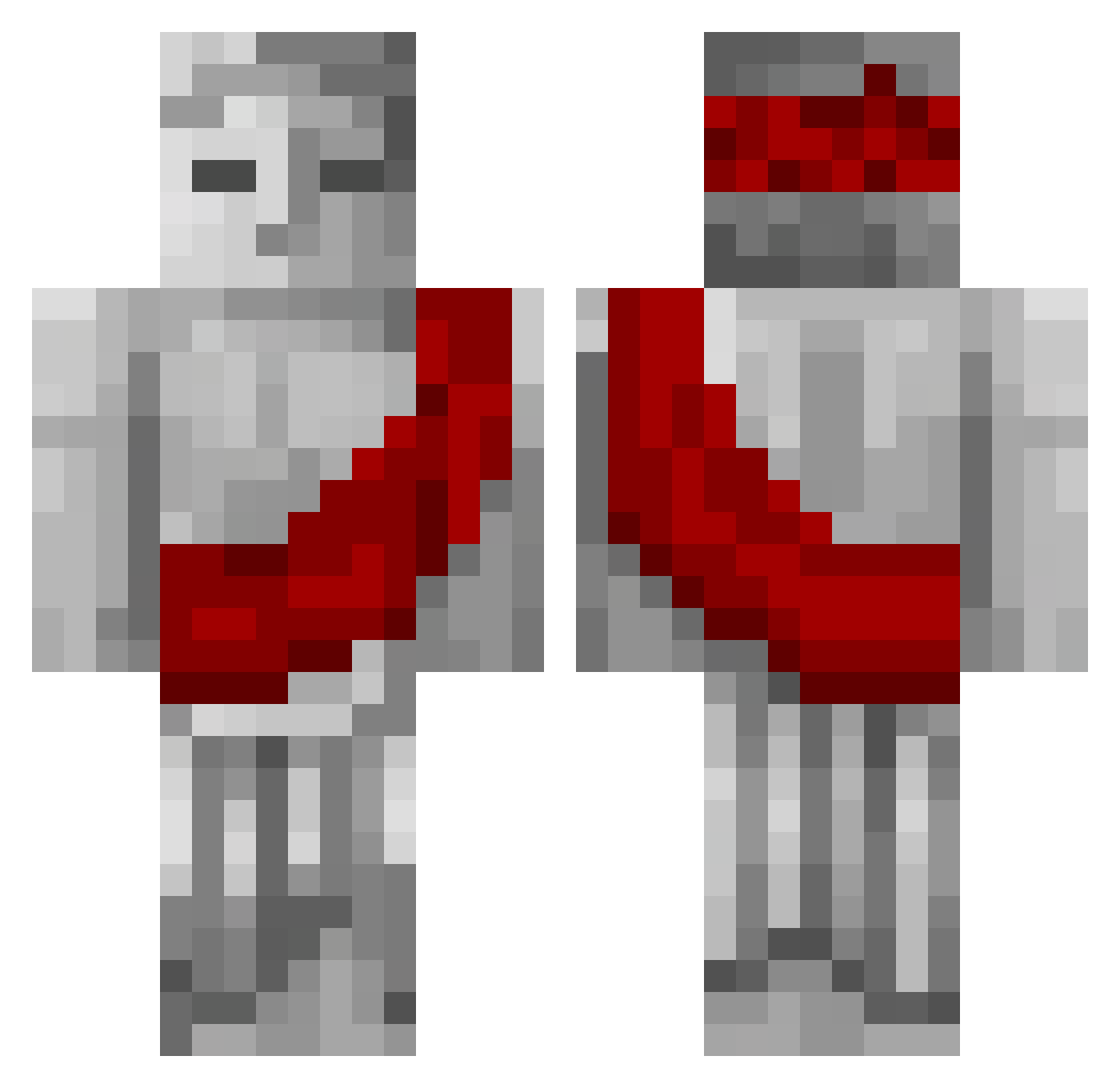 Cohens1234 Minecraft skin, front and back view