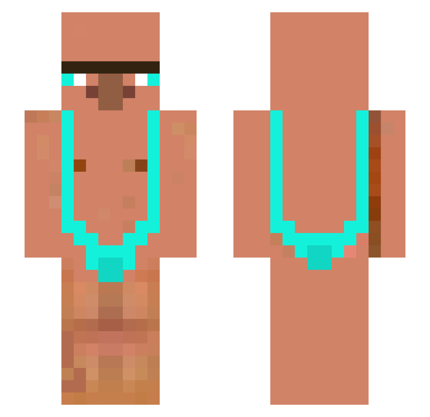JayIsTall Minecraft skin, front and back view