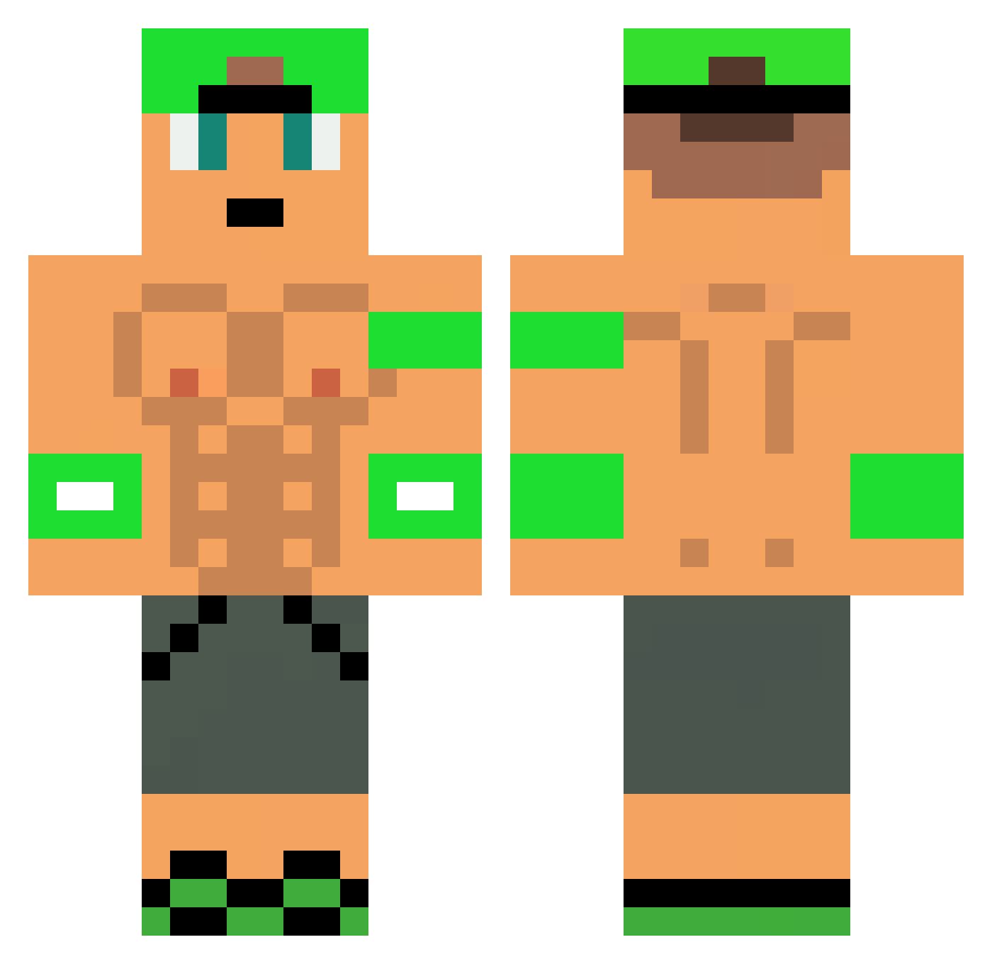 Moatez_AzO Minecraft skin, front and back view