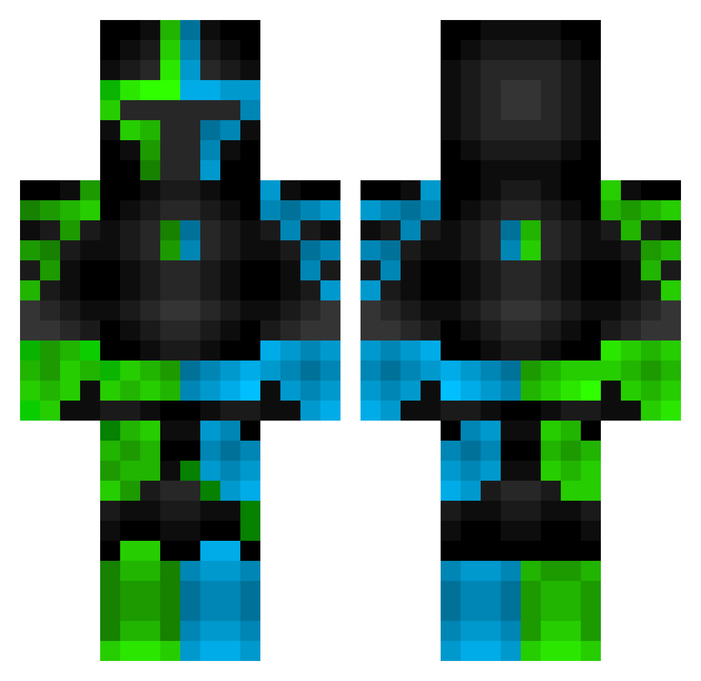 SerekWiejski02 Minecraft skin, front and back view