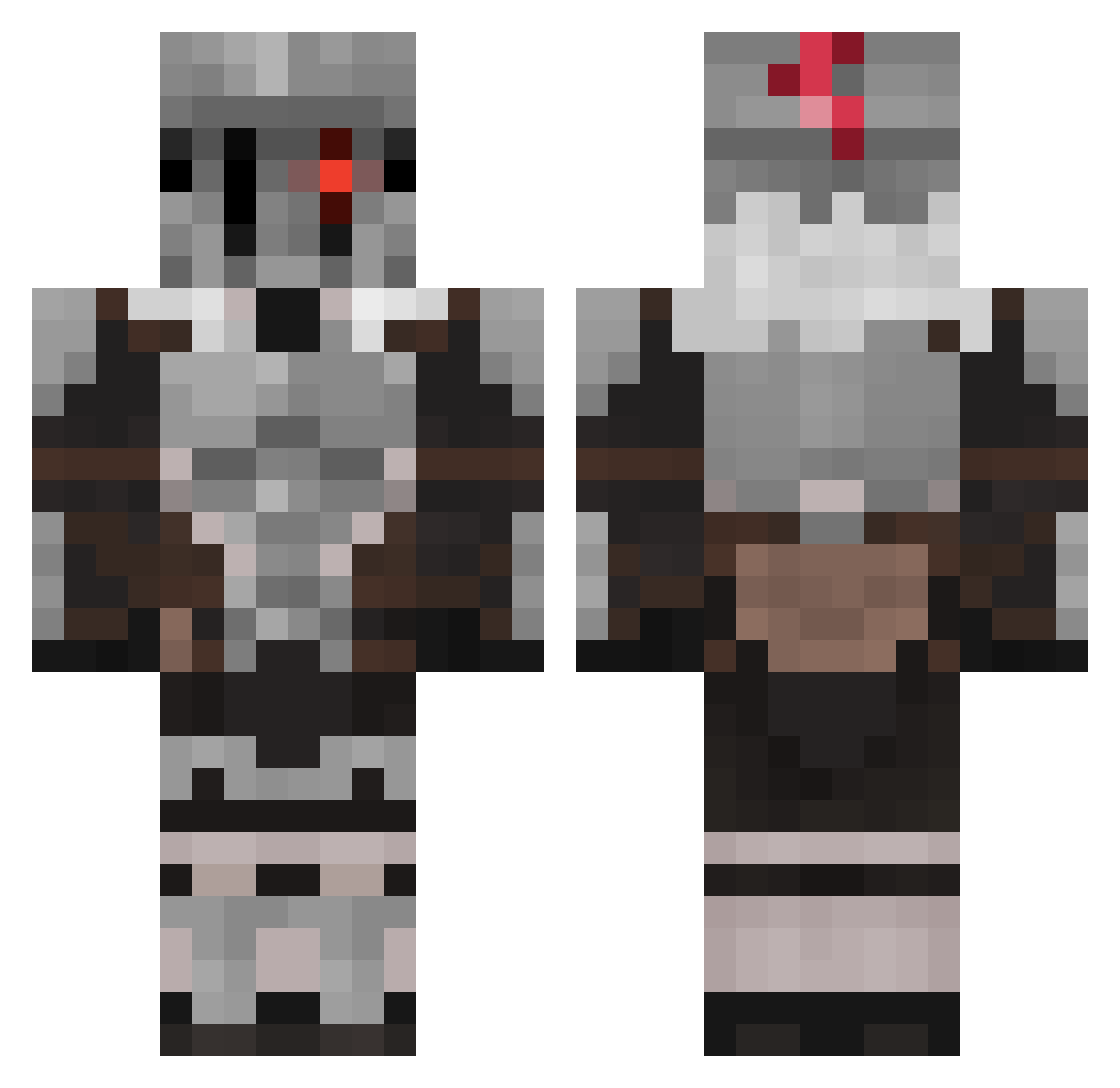 Sir_Mahakas Minecraft skin, front and back view