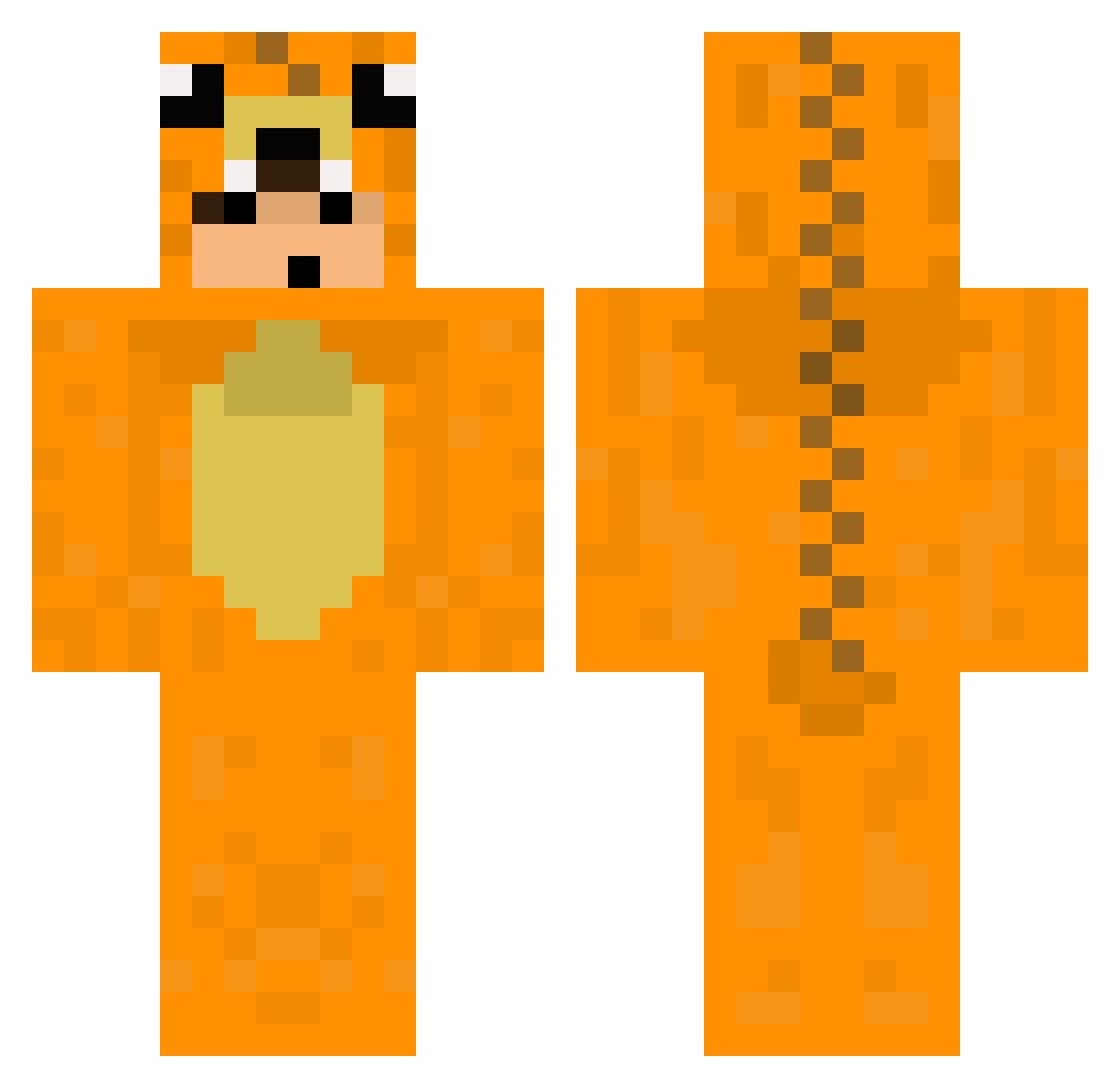 sealvickle Minecraft skin, front and back view