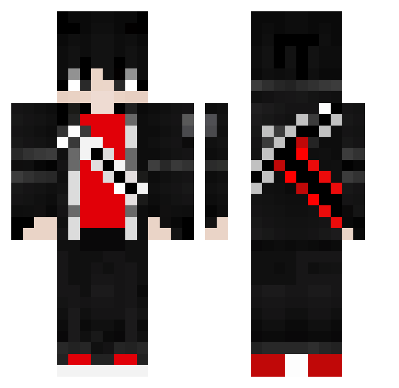 MidRage_ Minecraft skin, front and back view