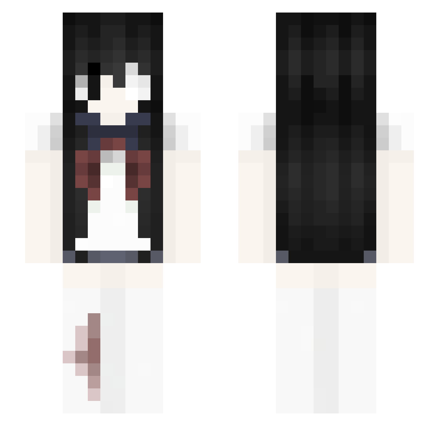 accelerate0212 Minecraft skin, front and back view