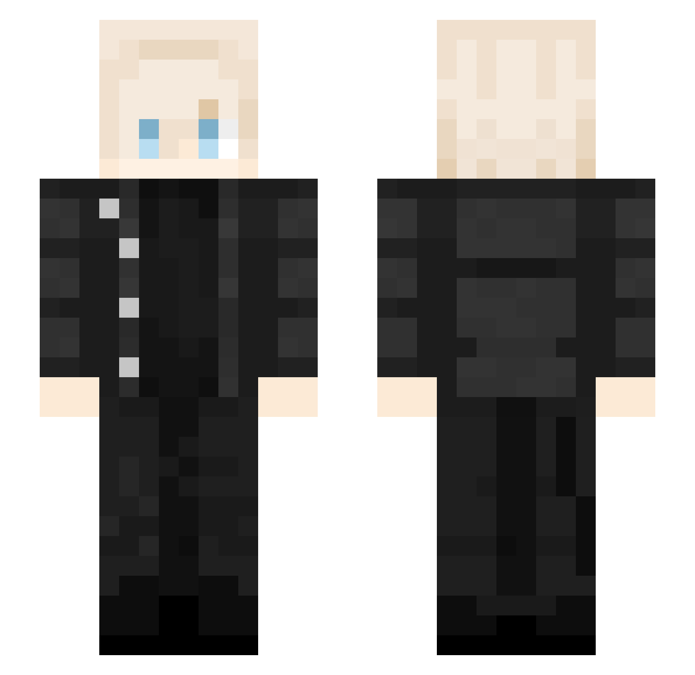 fairit Minecraft skin, front and back view