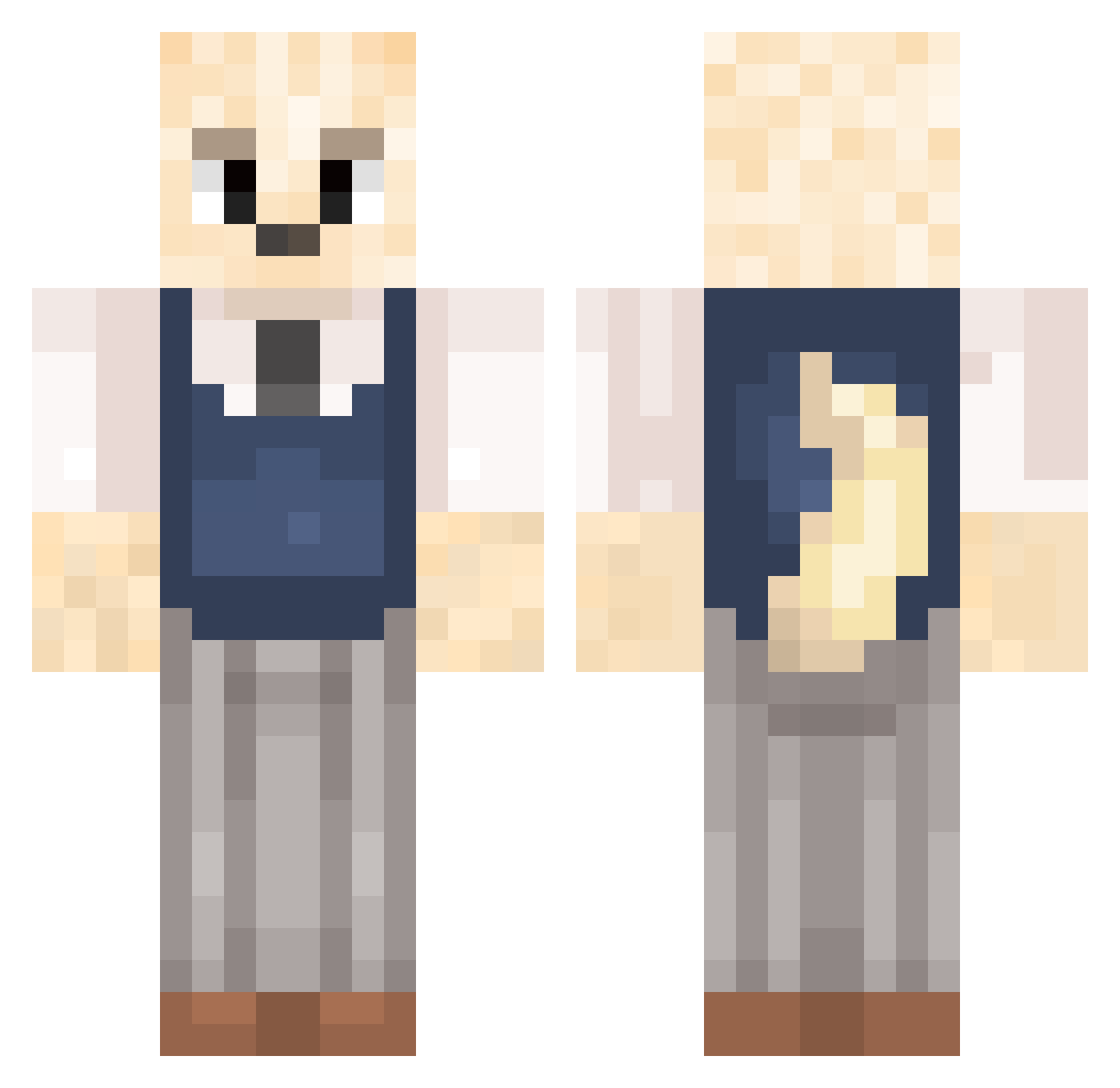 __osem8czka__ Minecraft skin, front and back view