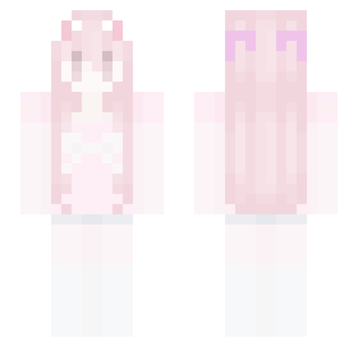Kar0la666 Minecraft skin, front and back view