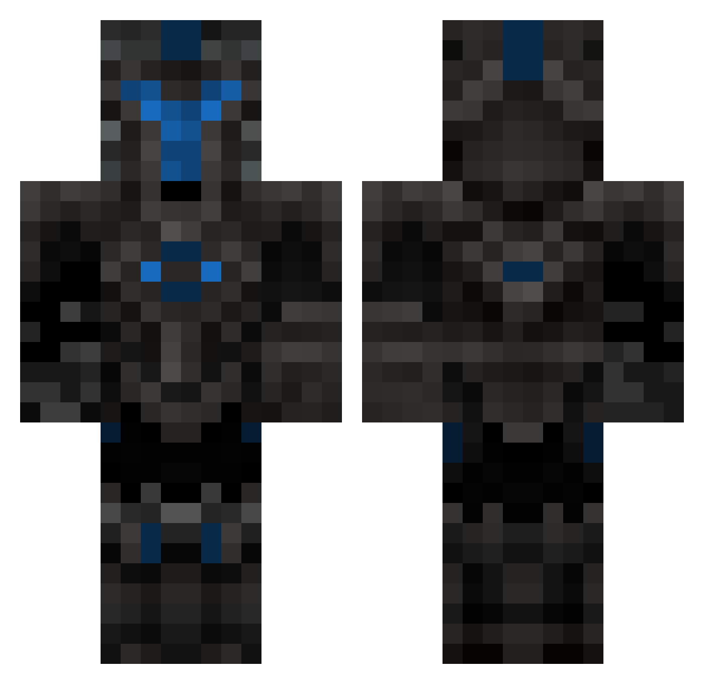 EwokherdWinda Minecraft skin, front and back view