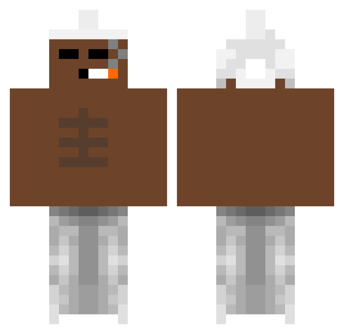 cl0d66 Minecraft skin, front and back view