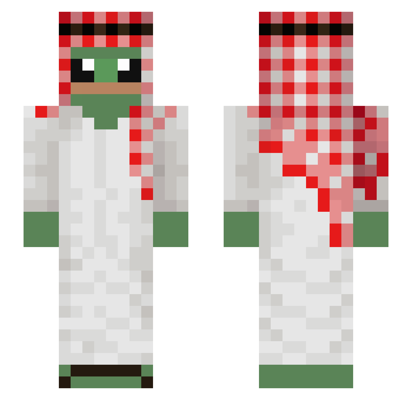 _Wisso_ Minecraft skin, front and back view