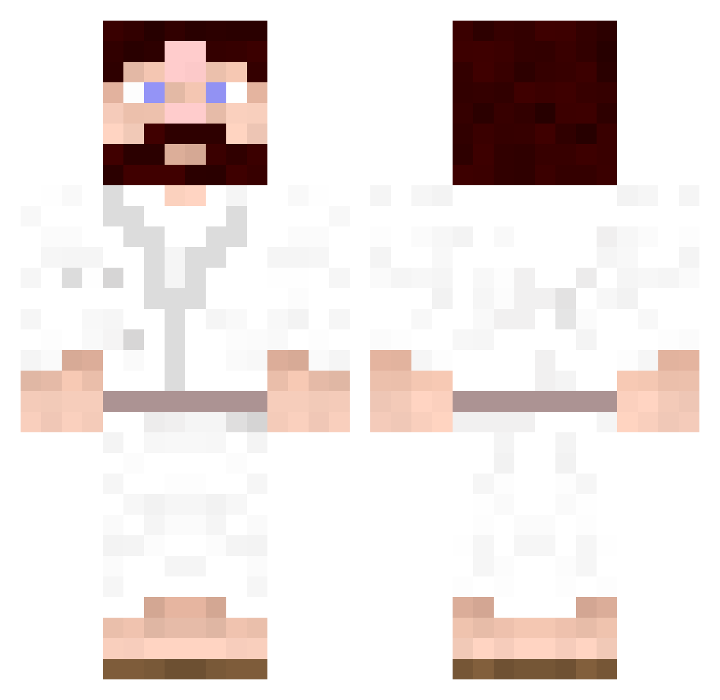 blade81 Minecraft skin, front and back view